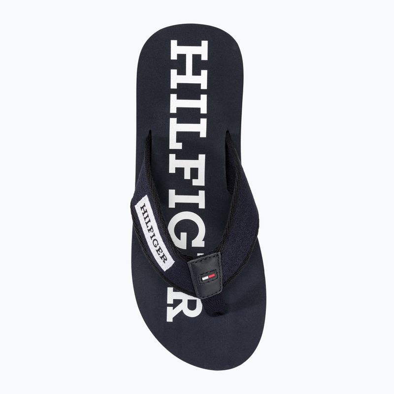 Japonki męskie Tommy Hilfiger Patch Beach Sandal desert sky 5