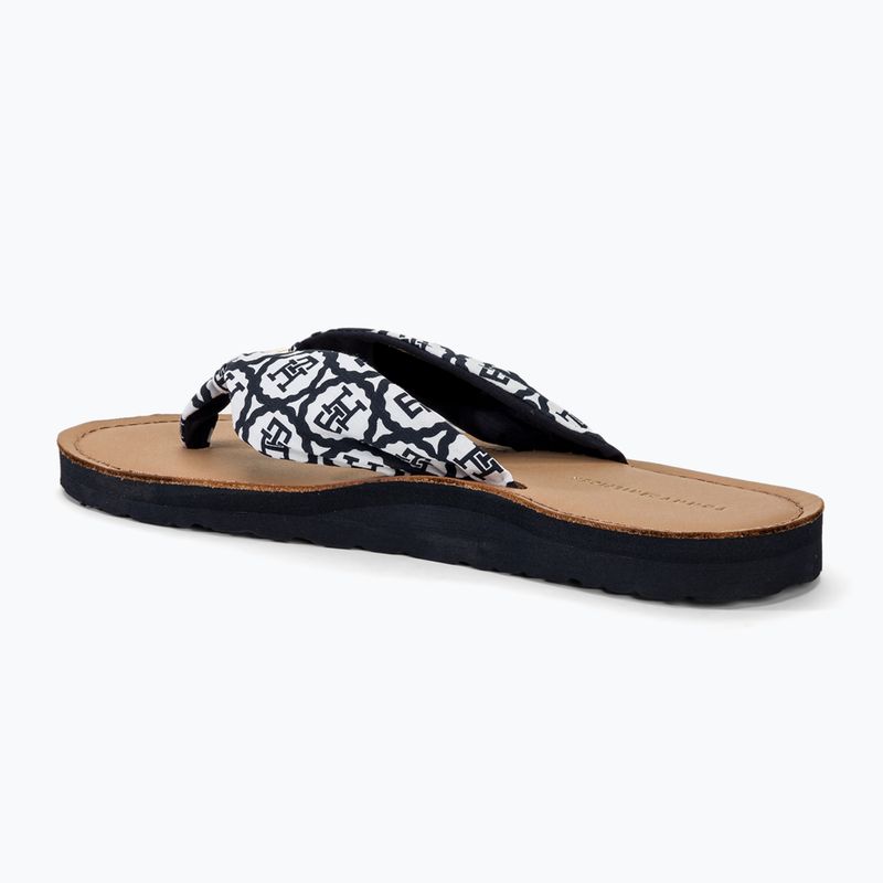Japonki damskie Tommy Hilfiger Emblem Elevated Beach Sandal space blue 3