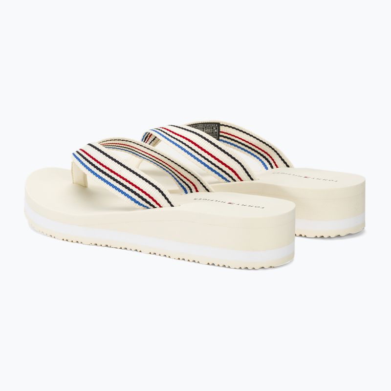 Japonki damskie Tommy Hilfiger Wedge Stripes Beach Sandal calico 3