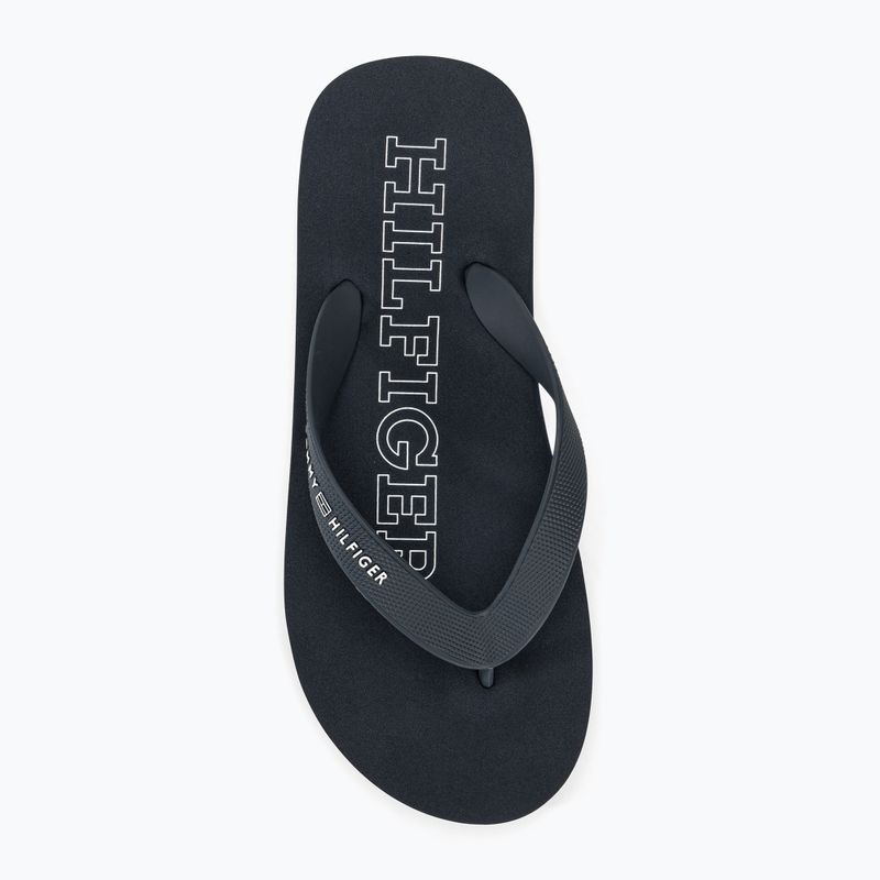 Japonki męskie Tommy Hilfiger Rubber Beach Sandal desert sky 5