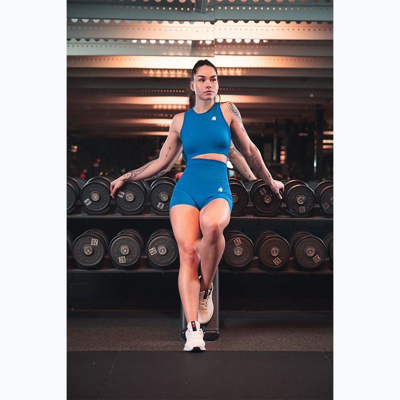 Top treningowy damski Gorilla Wear Olivia Crop blue 5