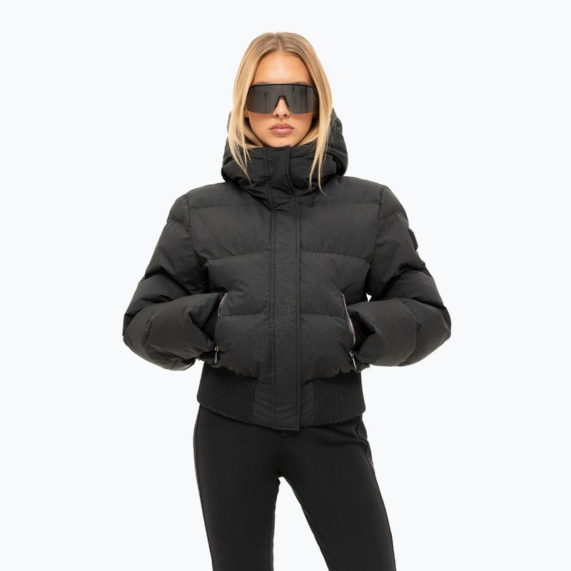 Kurtka narciarska damska Nikkie Numa Glitter black