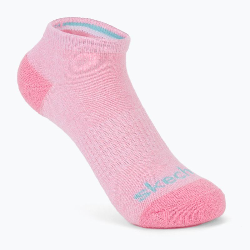 Skarpety dziecięce SKECHERS Heel/Toe Terry Low Cut 6 par white/light pink 6