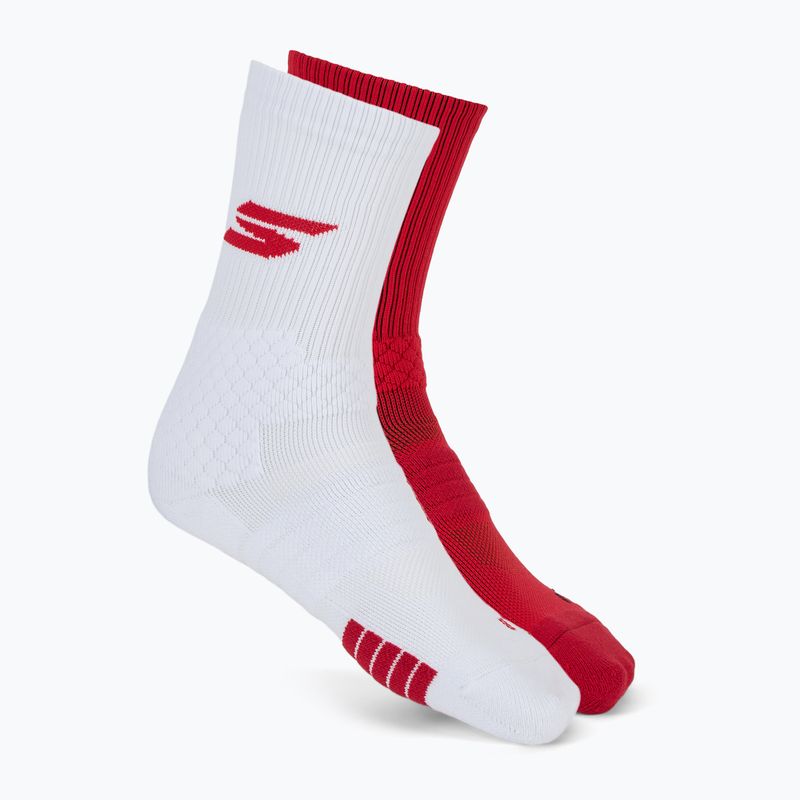 Skarpety męskie SKECHERS Select Terry Crew 2 pary red
