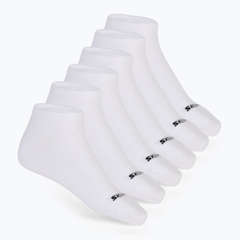 Skarpety męskie SKECHERS Non Terry Low Cut 6 par white traditional