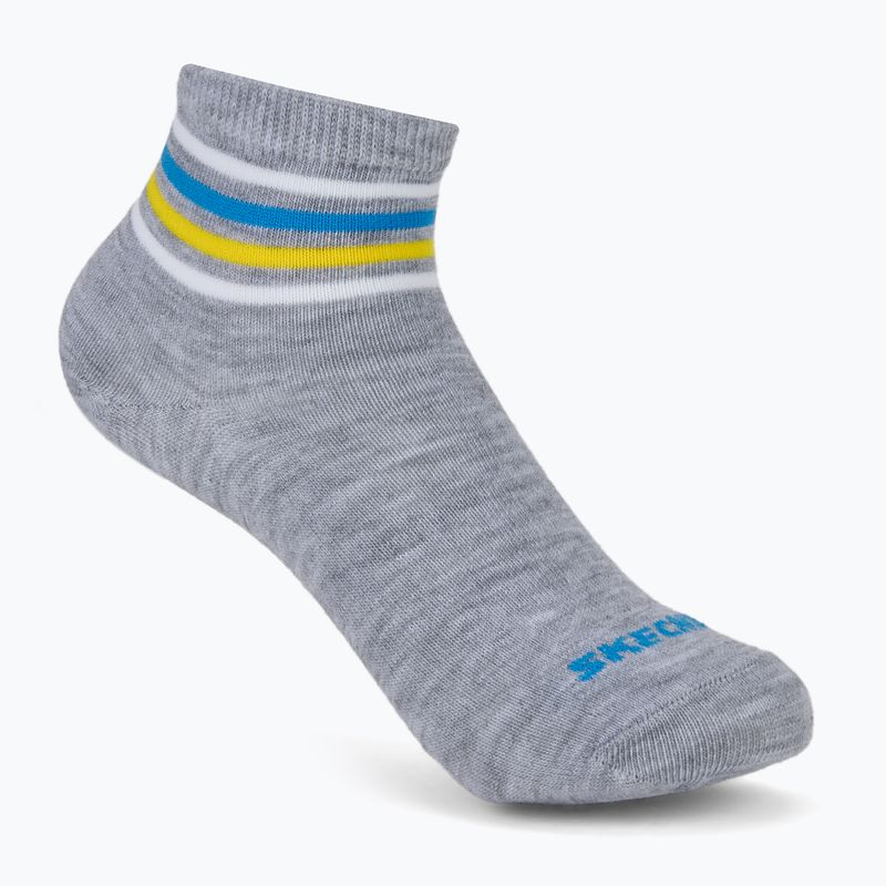 Skarpety dziecięce SKECHERS Non Terry High Qtr Crew 6 par grey/grey 3