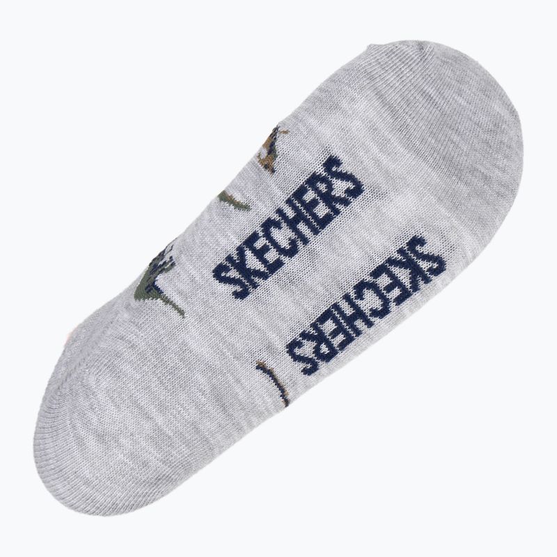 Skarpety dziecięce SKECHERS 1/2 Terry Low Cut 6 par olive 5
