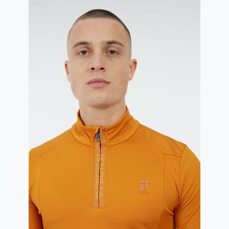 Bluza męska Protest Rewill 1/4 Zip Active caramel yellow 5
