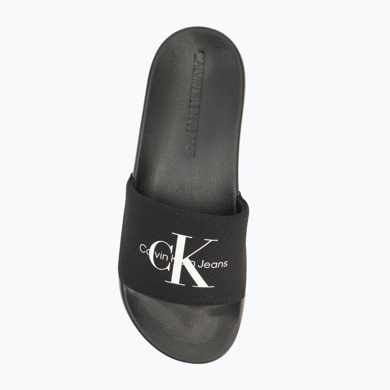Klapki męskie Calvin Klein YM0YM01271 Slide Monogram Cv black/bright white 5