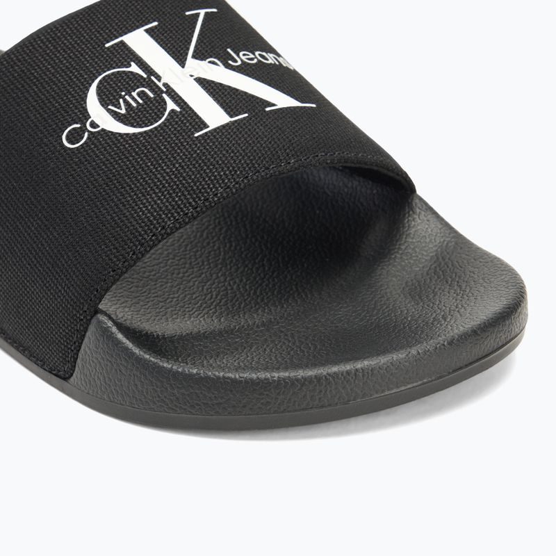 Klapki męskie Calvin Klein YM0YM01271 Slide Monogram Cv black/bright white 7