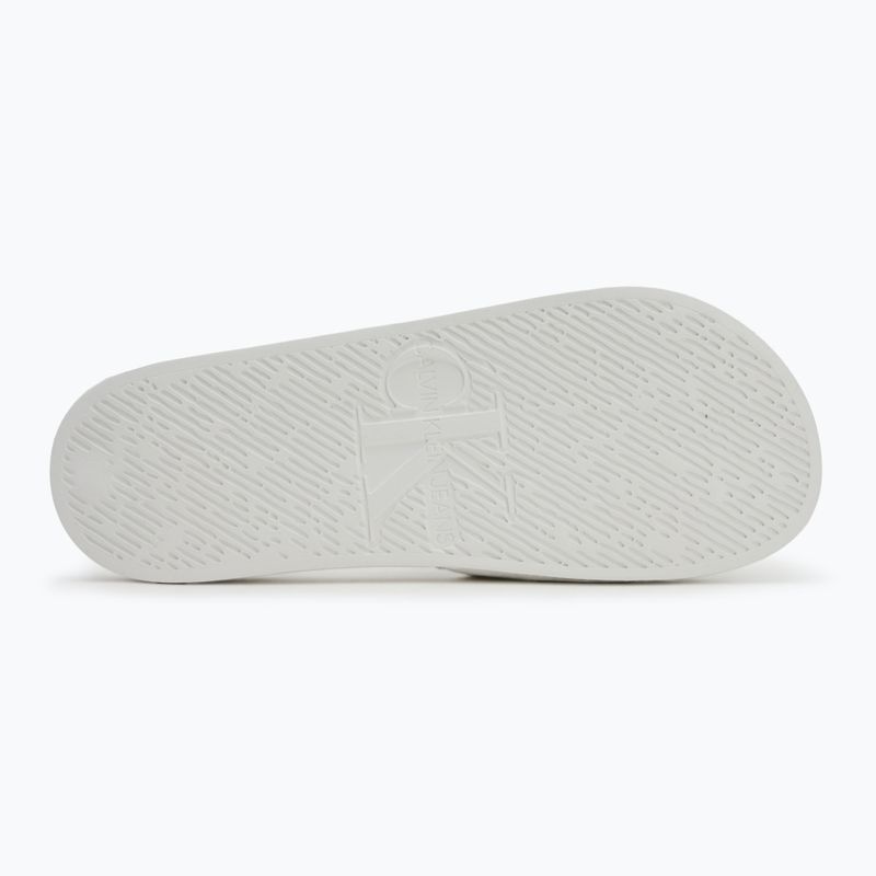 Klapki męskie Calvin Klein YM0YM01271 Slide Monogram Cv bright white/black 4