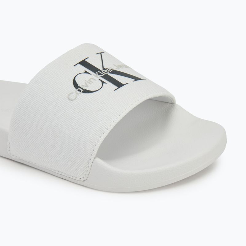 Klapki męskie Calvin Klein YM0YM01271 Slide Monogram Cv bright white/black 7