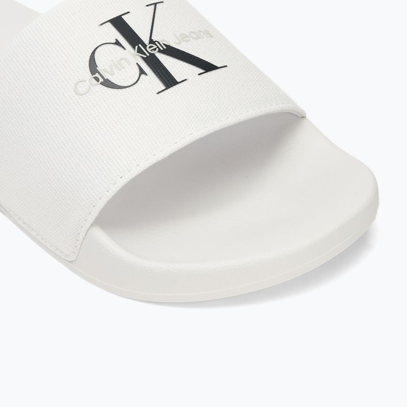 Klapki damskie Calvin Klein YW0YW01835 Slide Monogram Wn bright white/black 7