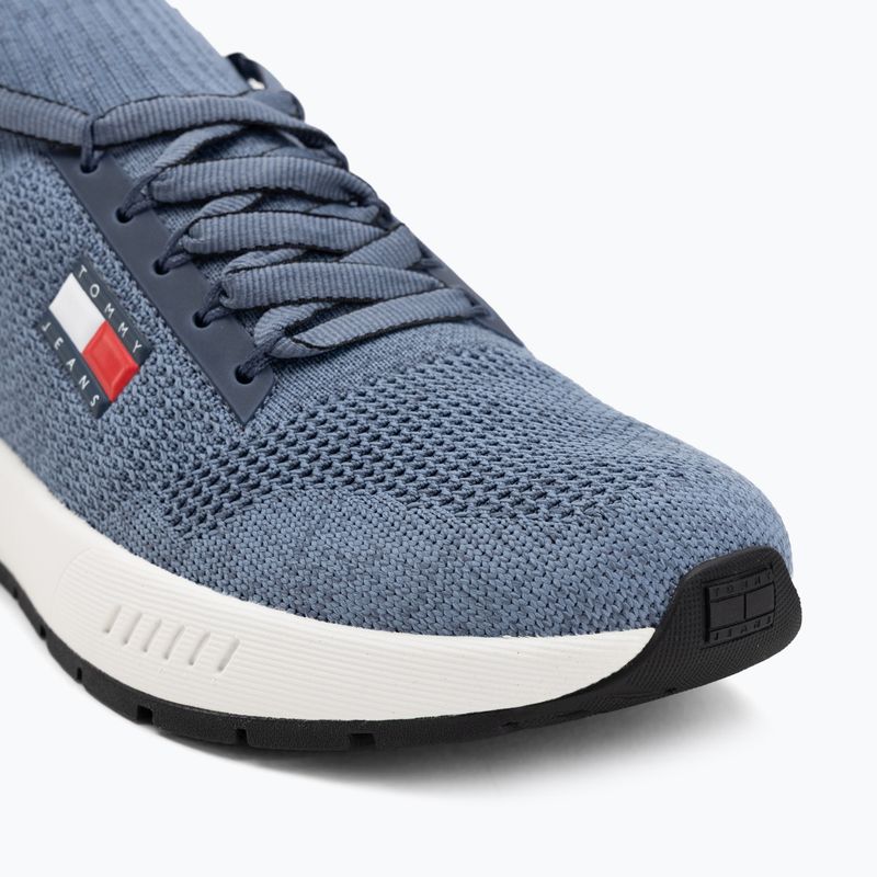 Buty męskie Tommy Jeans Runner Knitted blue moment 7