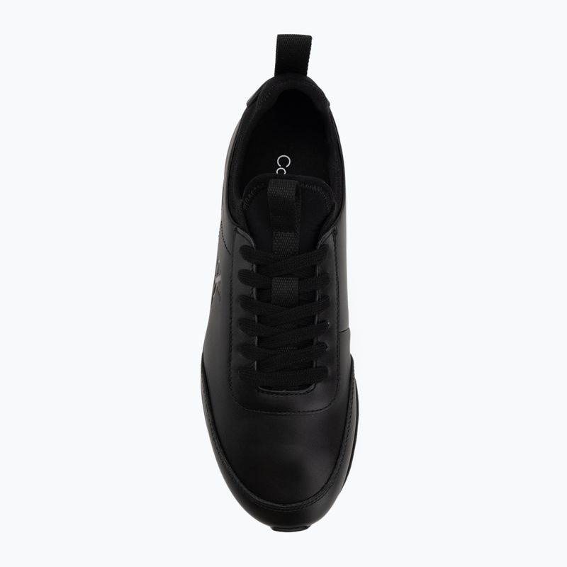 Buty męskie Calvin Klein YM0YM01362 Retro Runner Sock Laceup Leather triple black 5