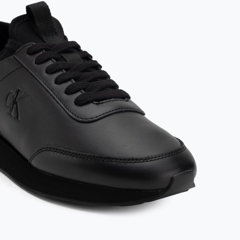 Buty męskie Calvin Klein YM0YM01362 Retro Runner Sock Laceup Leather triple black 7