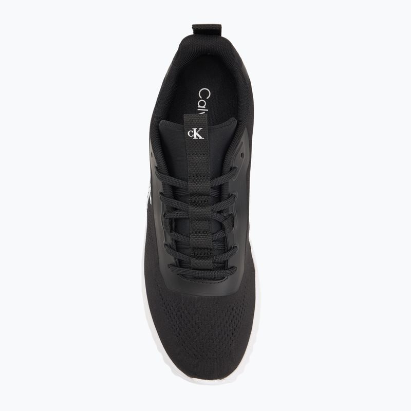 Buty damskie Calvin Klein YW0YW01992 Eva Runner Drawstring Mix MG black/bright white 5