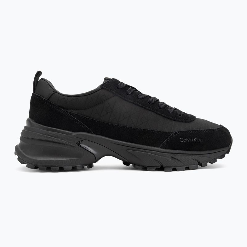 Buty męskie Calvin Klein YM0YM01378 Hike Runner Casual Ny-Su AOP triple black 2