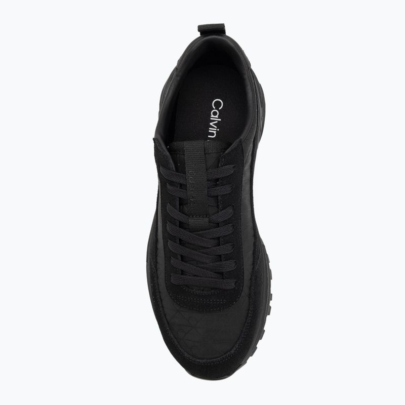 Buty męskie Calvin Klein YM0YM01378 Hike Runner Casual Ny-Su AOP triple black 5
