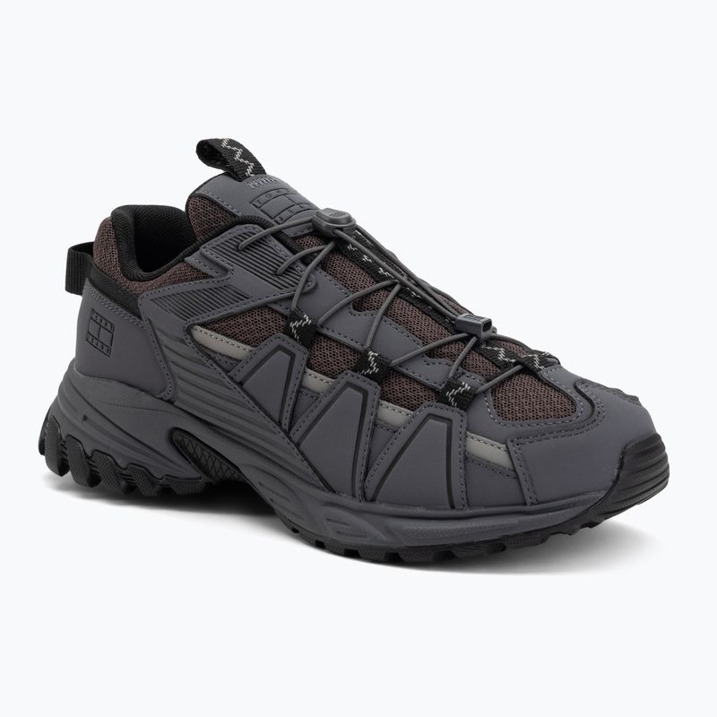 Buty męskie Tommy Jeans Outdoor Runner washed black/black walnut