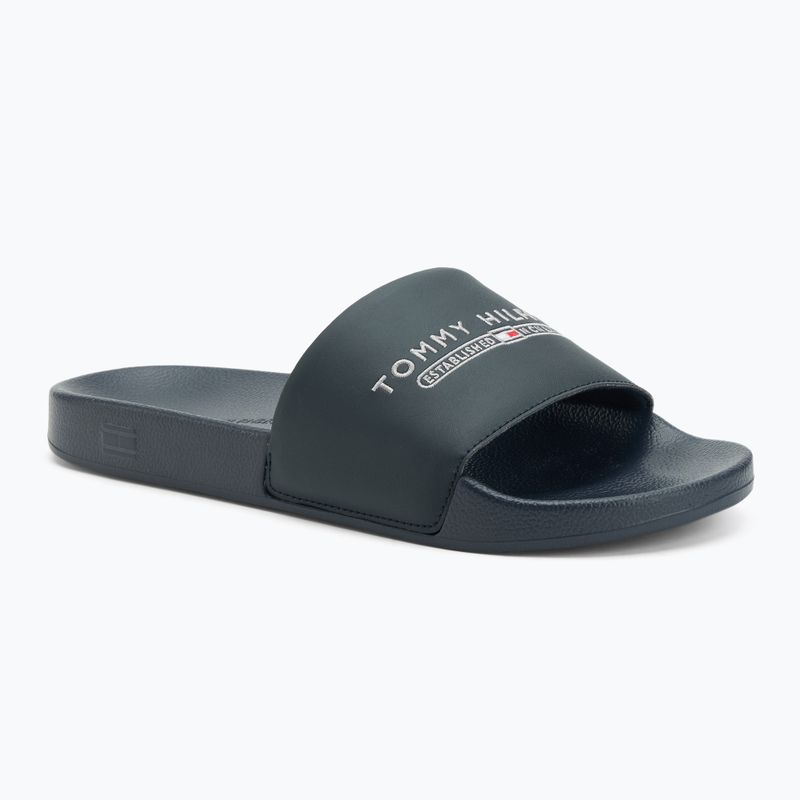 Klapki męskie Tommy Hilfiger Raised Pool desert sky