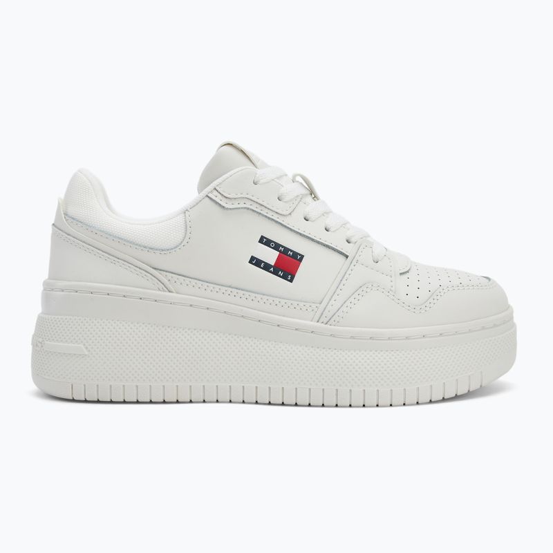 Buty damskie Tommy Jeans Retro Basket Flatform ecru 2