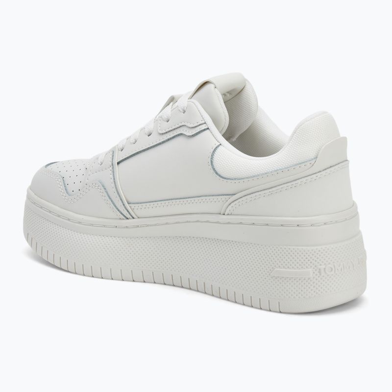 Buty damskie Tommy Jeans Retro Basket Flatform ecru 3