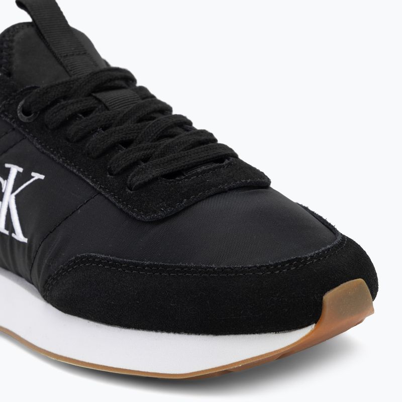 Buty damskie Calvin Klein YW0YW02060 Retro Runner Sock Laceup Mix Mat black/bright white 7