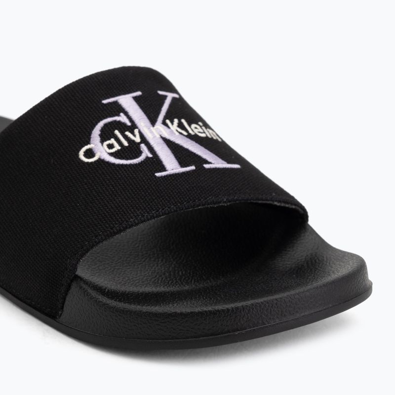 Klapki Calvin Klein HW0HW02958 Ess black/soft levander 7