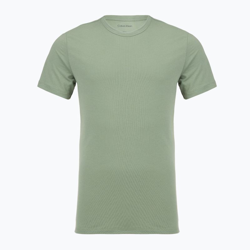 Koszulka męska Calvin Klein LV00NB4185 Crew Neck 3 szt. black w sea spray emb/sea spray w 6