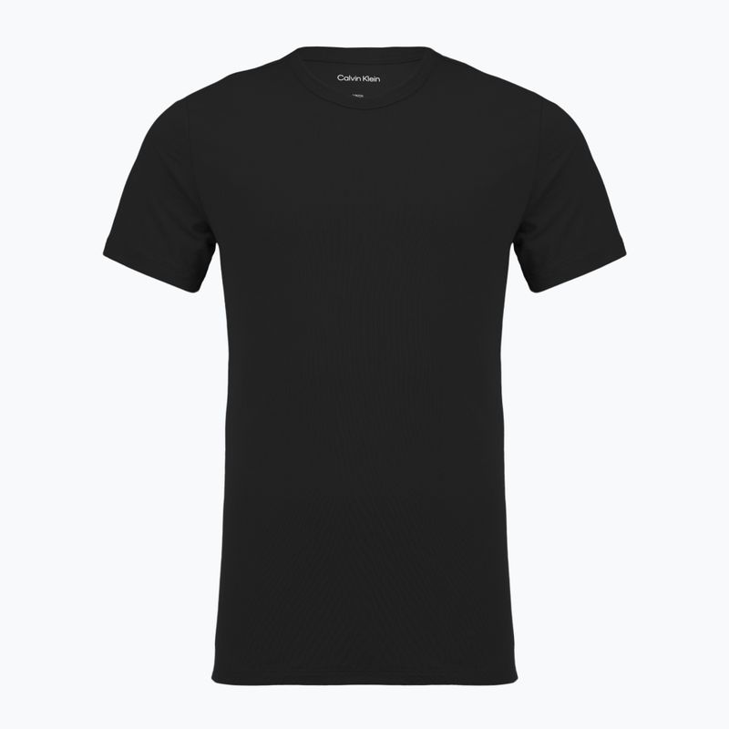 Koszulka męska Calvin Klein LV00NB4185 Crew Neck 3 szt. black w sea spray emb/sea spray w 7