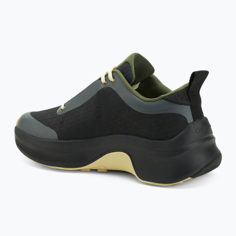 Buty męskie Calvin Klein YM0YM01456 Chunky Runner Lace Up Mix Aop black/medieval forest/coal/lime 3