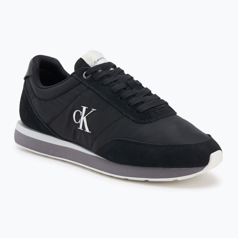 Buty męskie Calvin Klein YM0YM01361 Retro Runner Ess Mix Mat black/stormfront/vaporous white