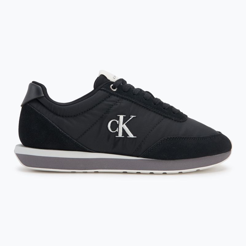 Buty męskie Calvin Klein YM0YM01361 Retro Runner Ess Mix Mat black/stormfront/vaporous white 2