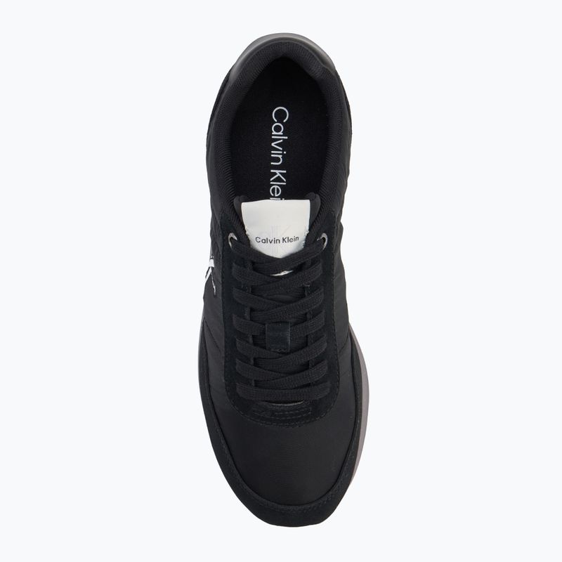 Buty męskie Calvin Klein YM0YM01361 Retro Runner Ess Mix Mat black/stormfront/vaporous white 5
