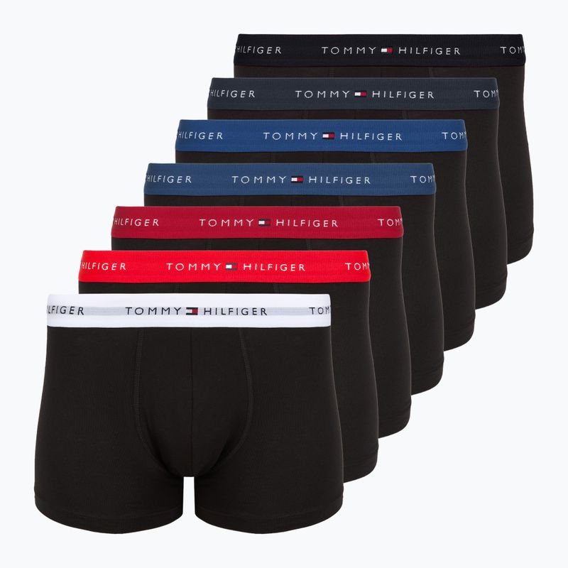 Bokserki Tommy Hilfiger Trunk WB 7 par blk/mid red/aegean sea/dsrt sky/blu jeans/f r/wht