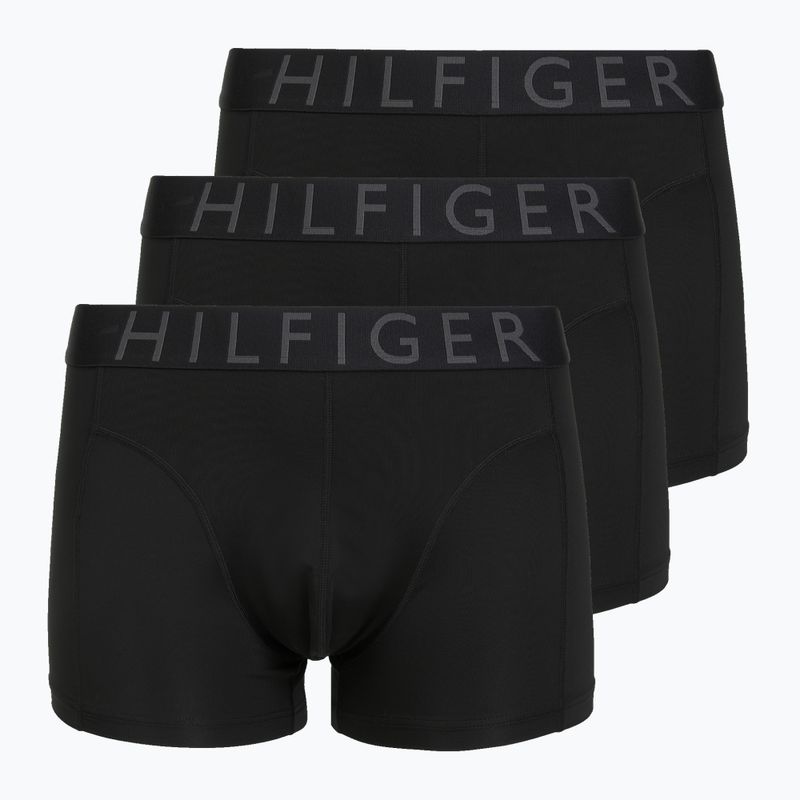 Bokserki męskie Tommy Hilfiger Trunk WB Cooling Technology 3 pary black/black/black