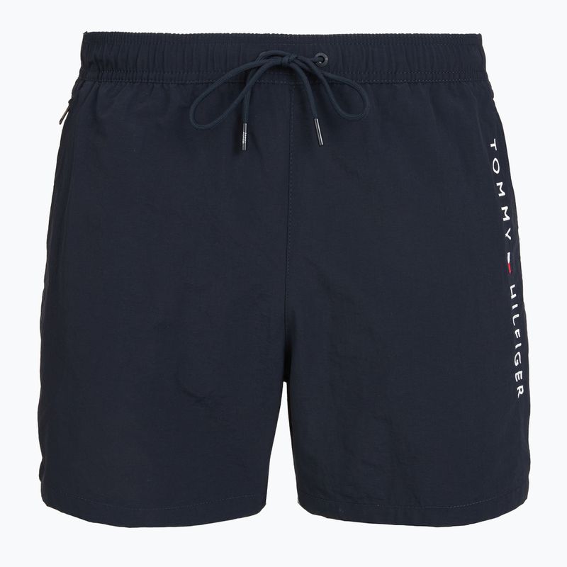 Szorty kąpielowe męskie Tommy Hilfiger Medium Drawstring Zip Pocket desert sky