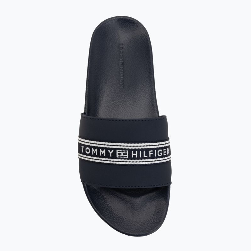 Klapki damskie Tommy Hilfiger Webbing Pool space blue 5