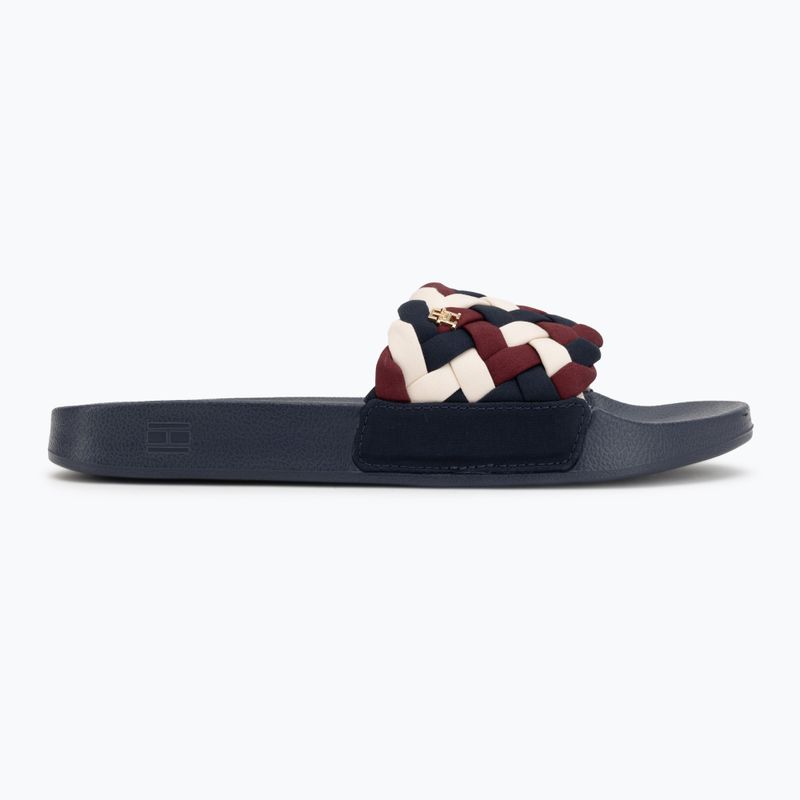 Klapki damskie Tommy Hilfiger Braided Pool rwb 2