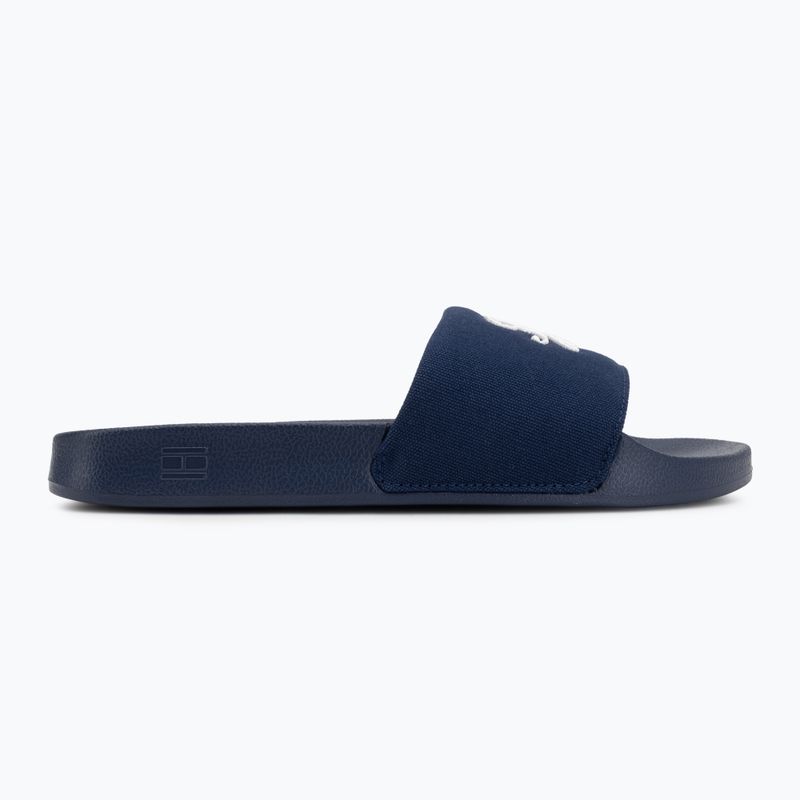 Klapki damskie Tommy Hilfiger Script Pool preppy navy 2