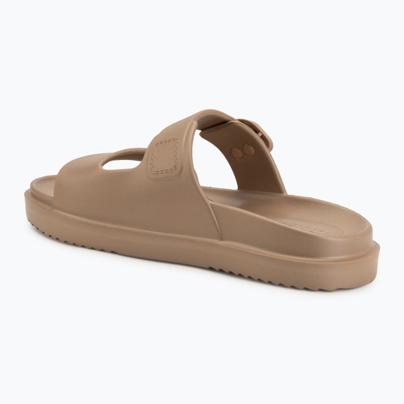 Klapki damskie Tommy Hilfiger Double Strap Sandal Pearl safari canvas pearlized 3