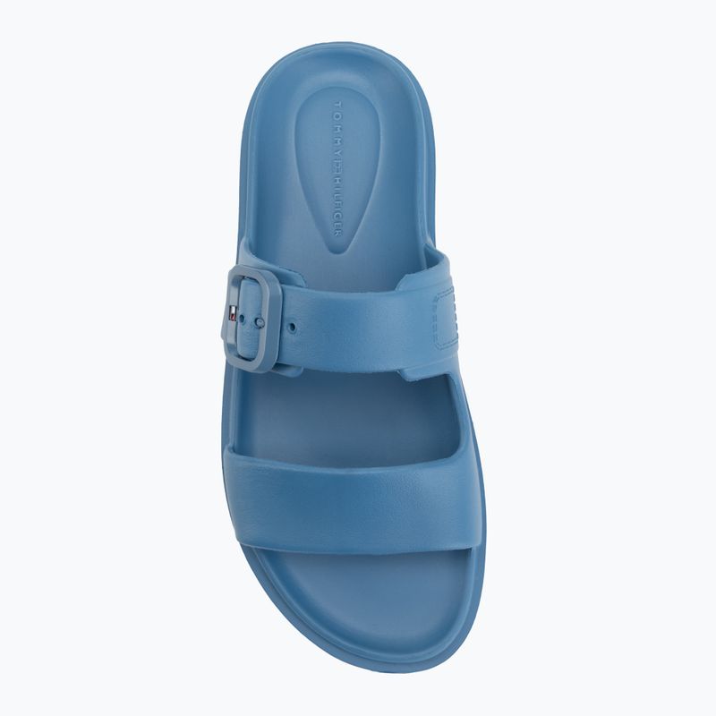 Klapki damskie Tommy Hilfiger Light Double Strap cobalt steel 5