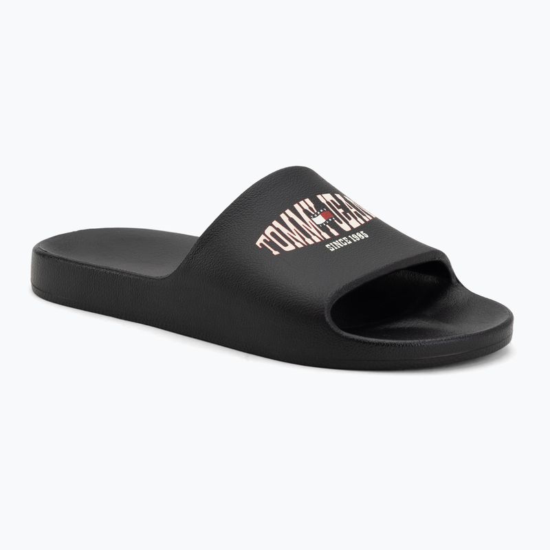 Klapki męskie Tommy Jeans Injected black