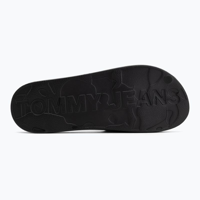 Klapki męskie Tommy Jeans Injected black 4