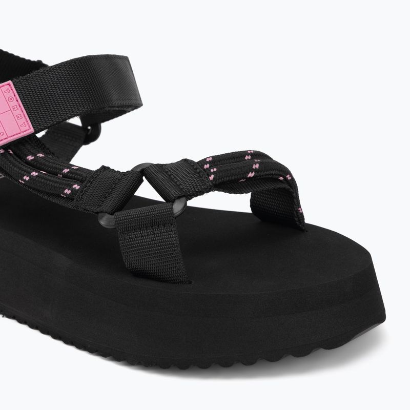 Sandały damskie Tommy Jeans Eva Rope black 7