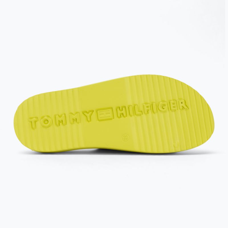 Klapki damskie Tommy Hilfiger Light Double Strap lime zing 4