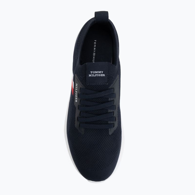 Buty męskie Tommy Hilfiger Lightweight Knitted Runner desert sky 5