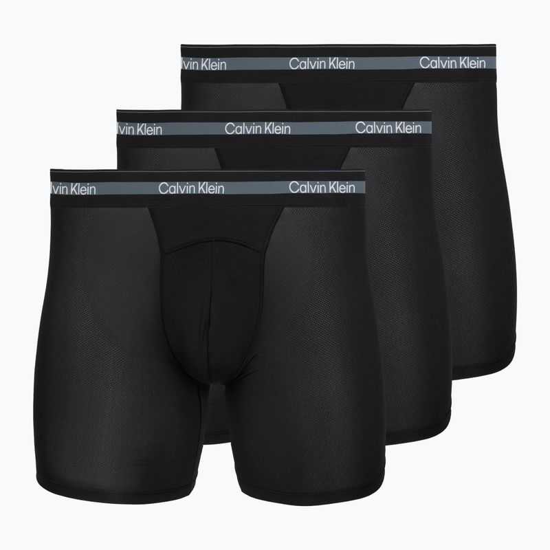 Bokserki męskie Calvin Klein LV00NB4538 Boxer Brief Long black/black/black
