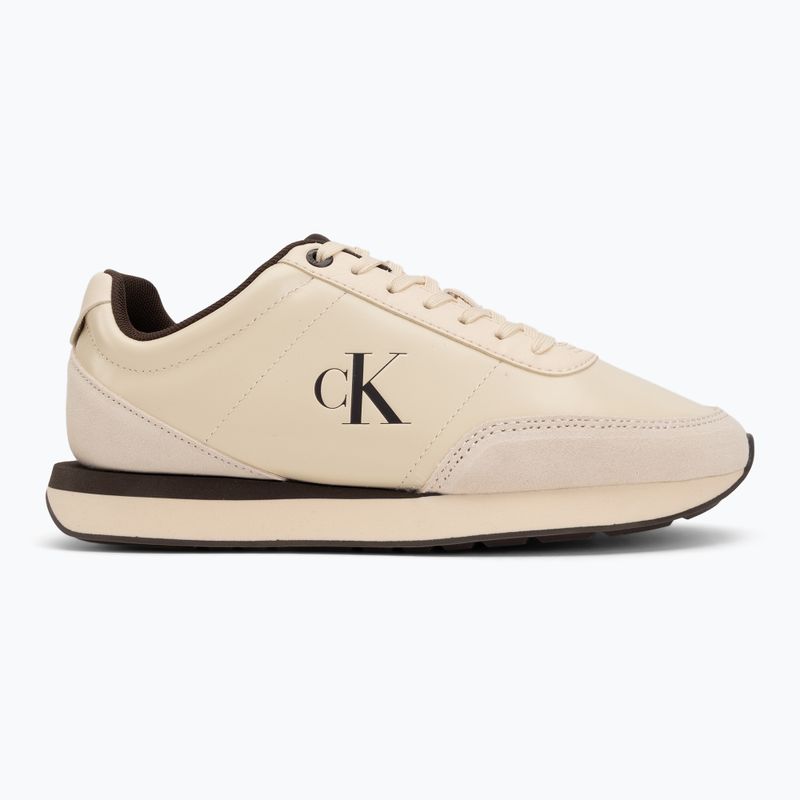 Buty damskie Calvin Klein HW0HW03248 Retro Runner Essential Leather light cashew/rocky brown 2